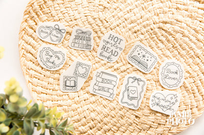Book Lover Stick and Stitch Embroidery Pack, 10 Designs