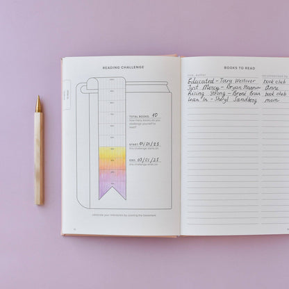 Reading Journal (Avid Reader): Blush