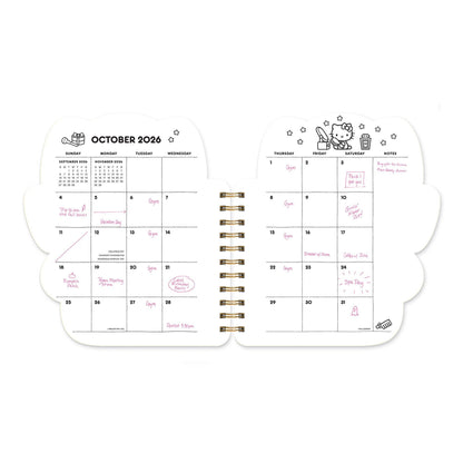 2026 Hello Kitty Playful Pink Die-Cut Weekly Planner