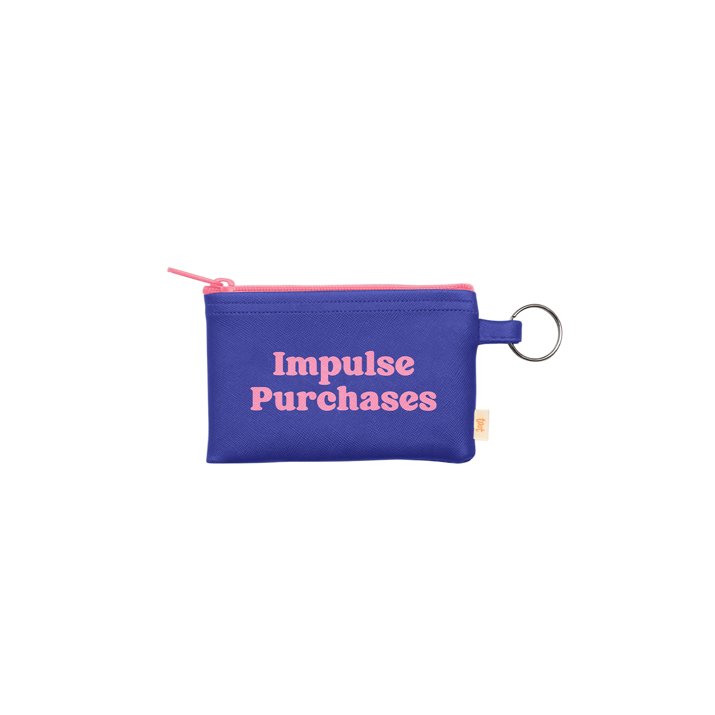 NEW! Colorblock Penny Key Ring: Stay Toxic