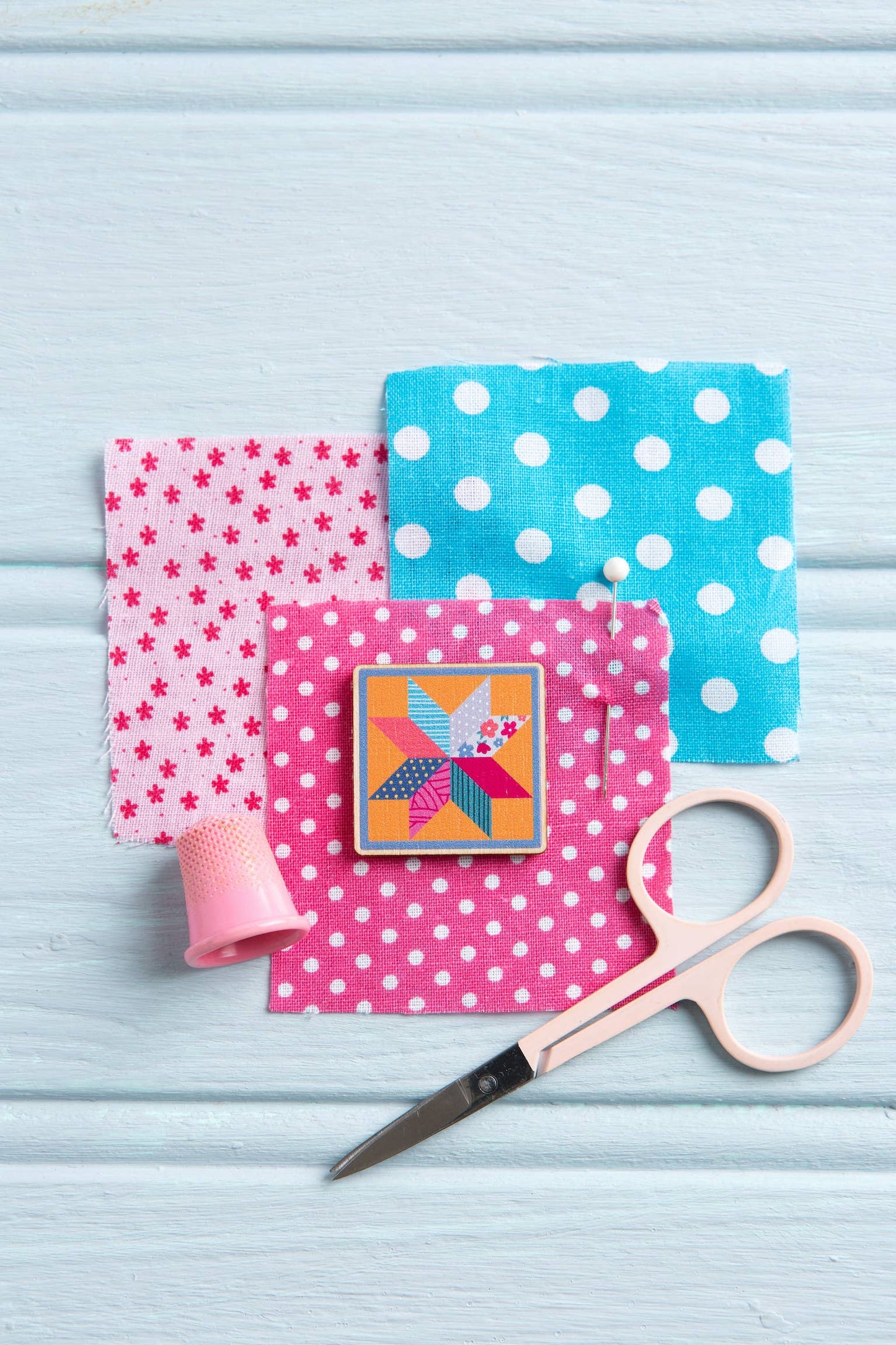 Quilt Block Magnetic Needle Minder | Gift for Crafters