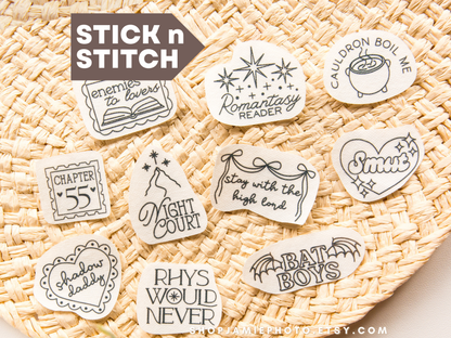 Romantasy Stick and Stitch Embroidery Pack, Fae Court