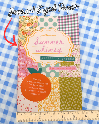 Scrapbook Paper - Whimsy Summer - Tomatoes, Cherries, & Gingham