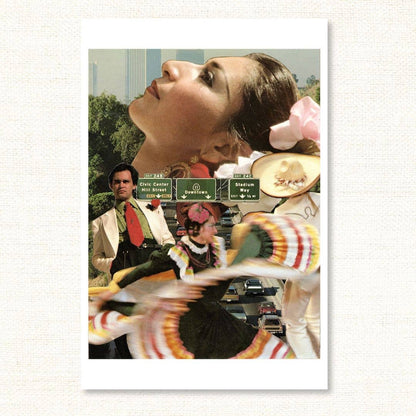 Collage Postcard Set