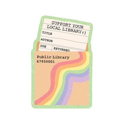 Library Book Read Community High Quality Vinyl Sticker