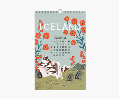 2026 World Travel Wall Calendar