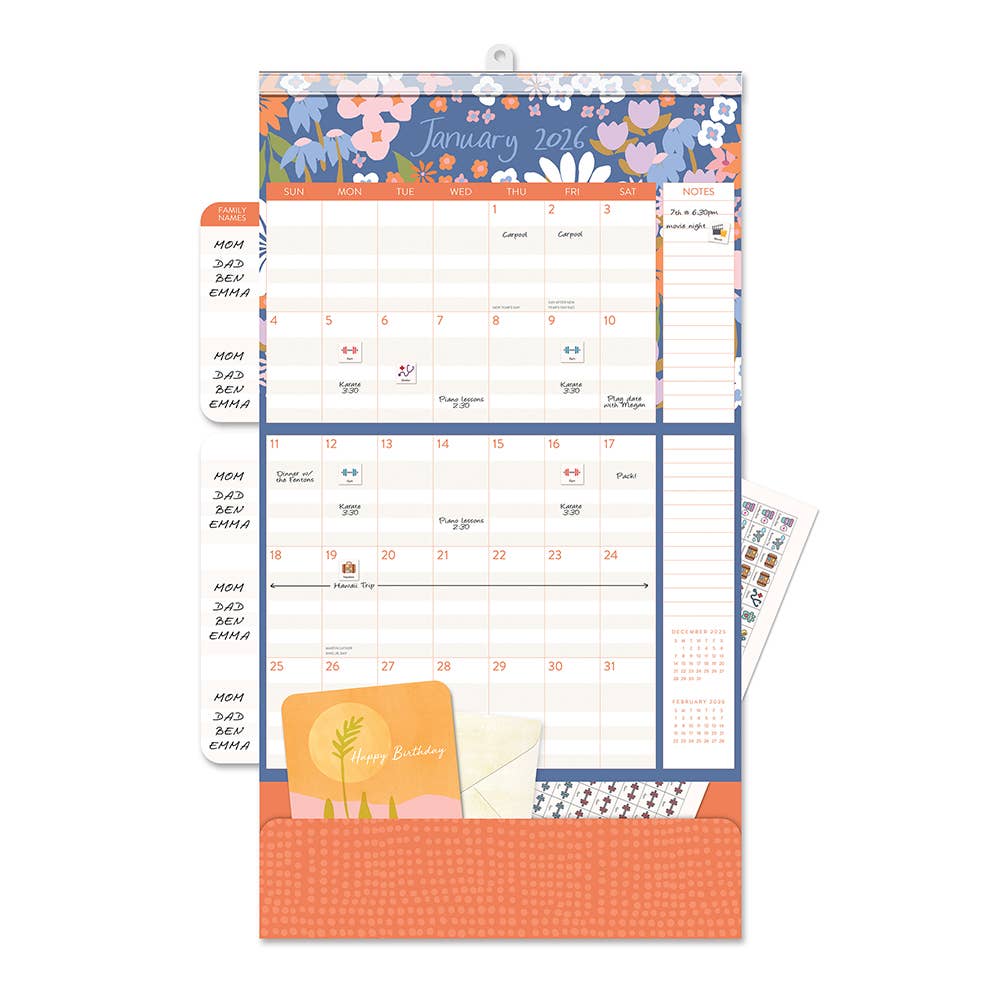 2026 Secret Garden DIA Wall Calendar