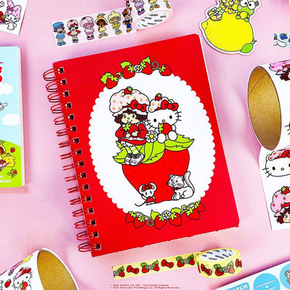 Strawberry Patch Friends Spiral Notebook