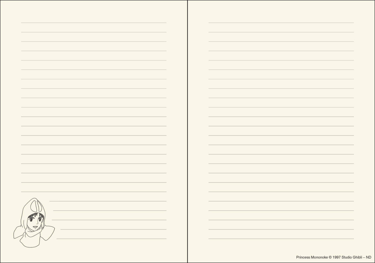 Studio Ghibli Princess Mononoke Journal