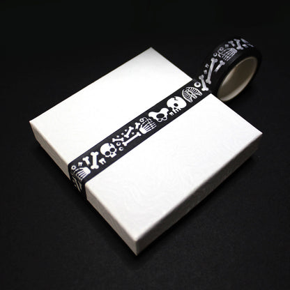 "Skeletal Grave" Spooky Skeleton Washi Tape