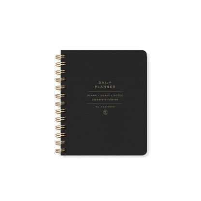 SE STANDARD BLACK DAILY NON-DATED PLANNER