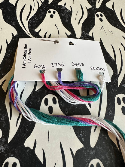 Cringe But Free -  Cross Stitch Kit