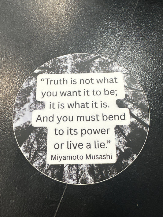 Musashi Quote Sticker