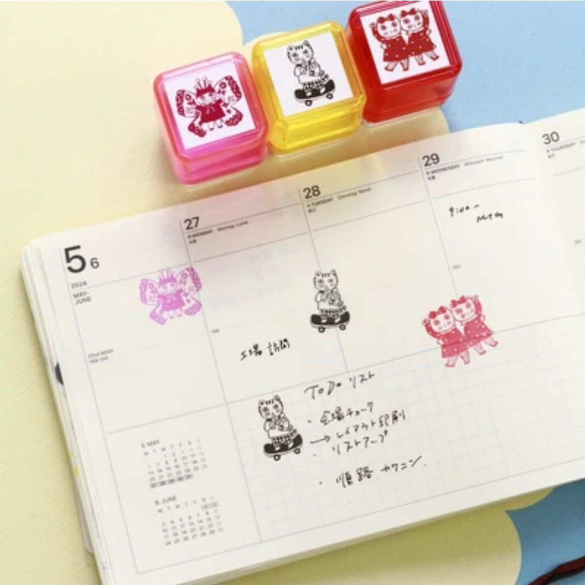 Push-button Stamp Yumi Kitagishi