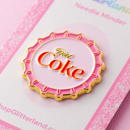 Diet Soda Bottle Cap Needle Minder