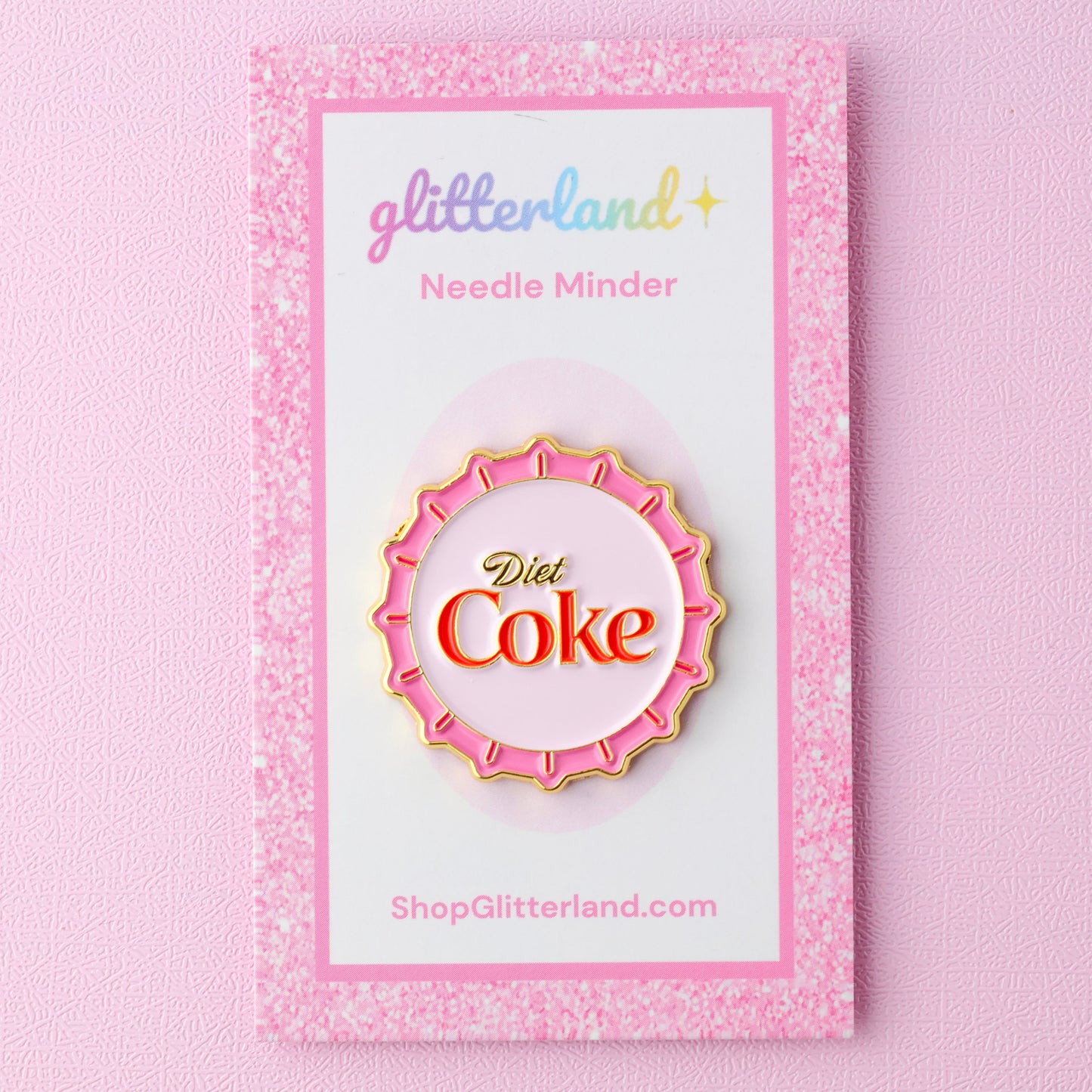Diet Soda Bottle Cap Needle Minder