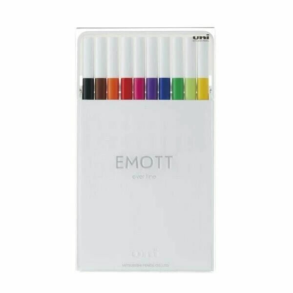 Uni EMOTT Sign Pen  0.4 mm - 10 Color Set