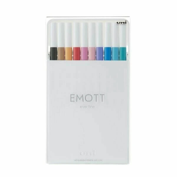 Uni EMOTT Sign Pen  0.4 mm - 10 Color Set