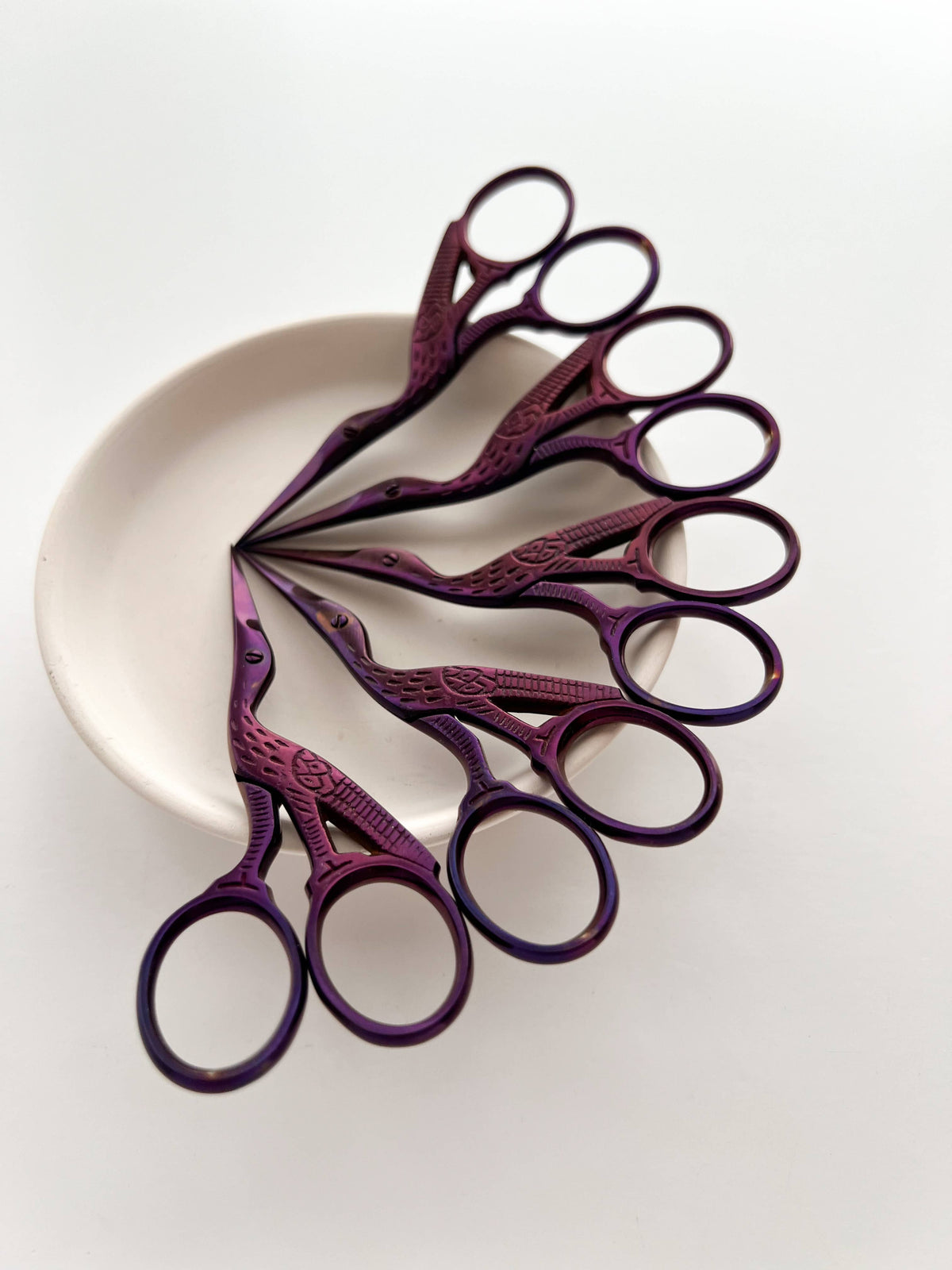 Embroidery stork scissors, small bird scissors