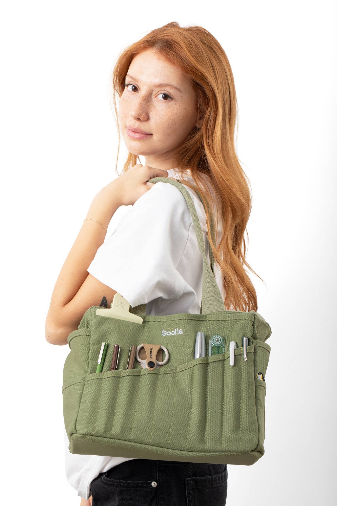 Soolla Studio Artist Bag, Aquamarine, Knitting Tote