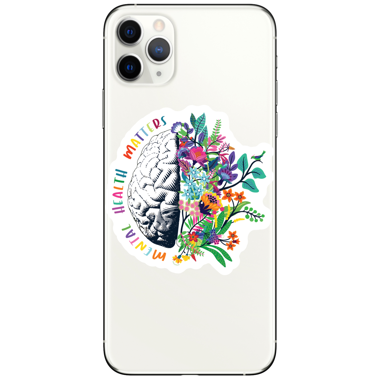 Mental Health Matters Flower Cute High Quality Vinyl Sticker