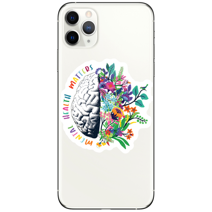 Mental Health Matters Flower Cute High Quality Vinyl Sticker