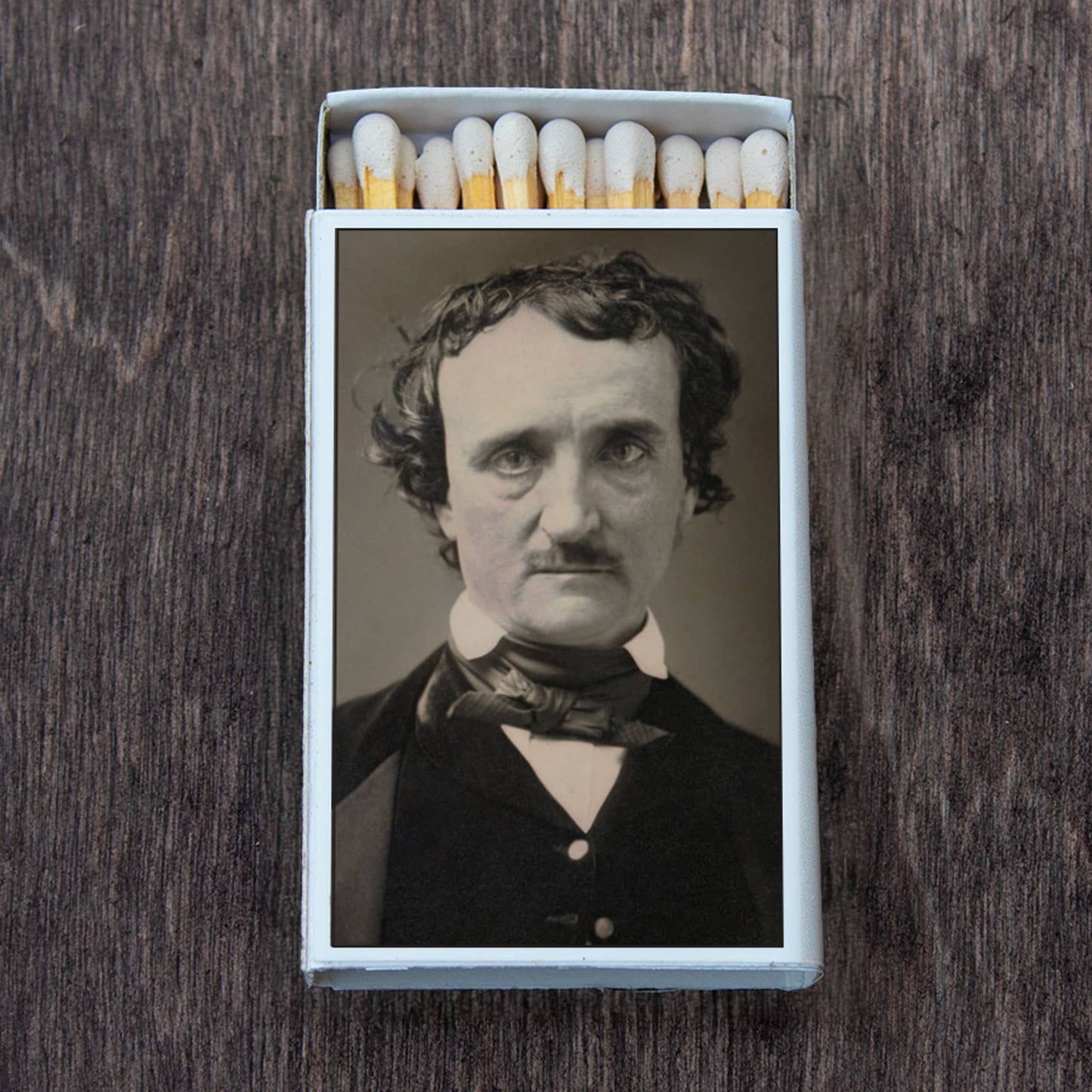 Edgar Allan Poe Matchbox • Decorative Matches • Candle Acc
