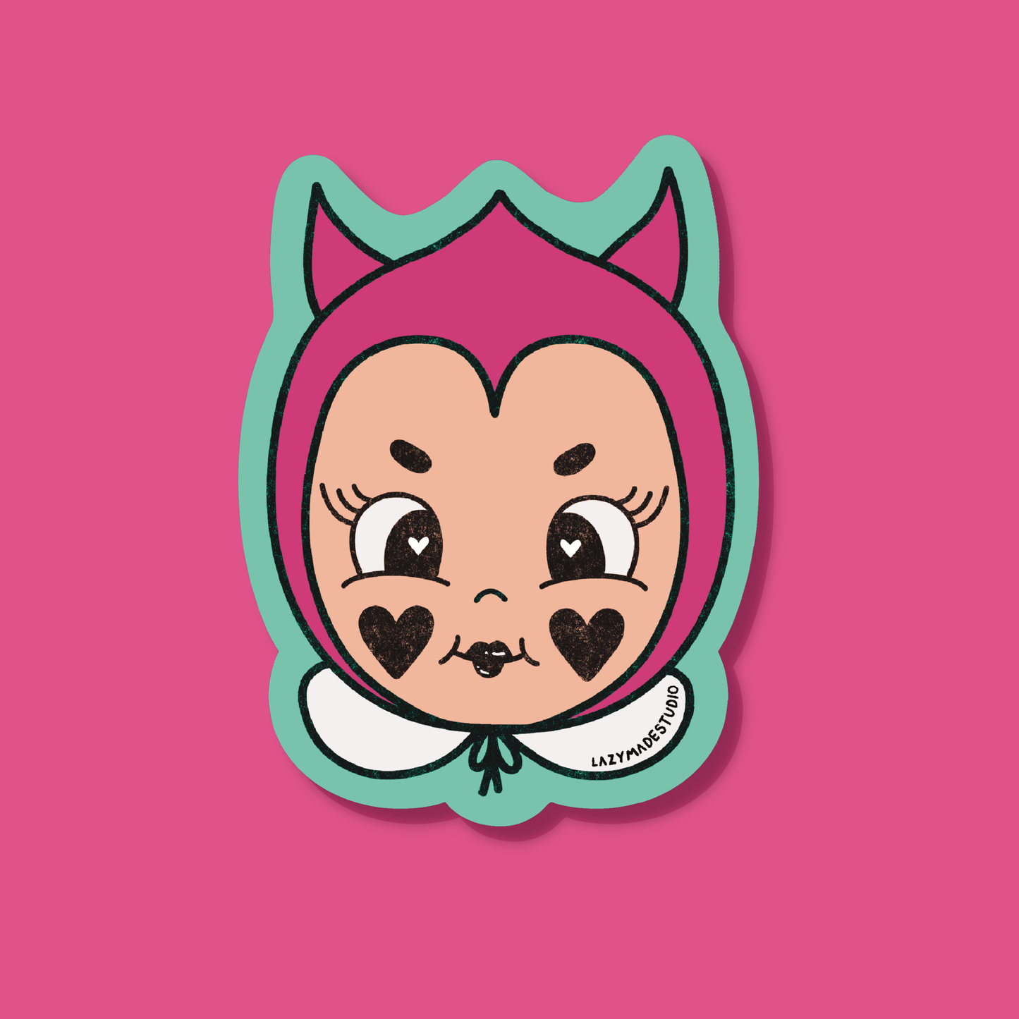 She-Devil Kewpie Waterproof Sticker 