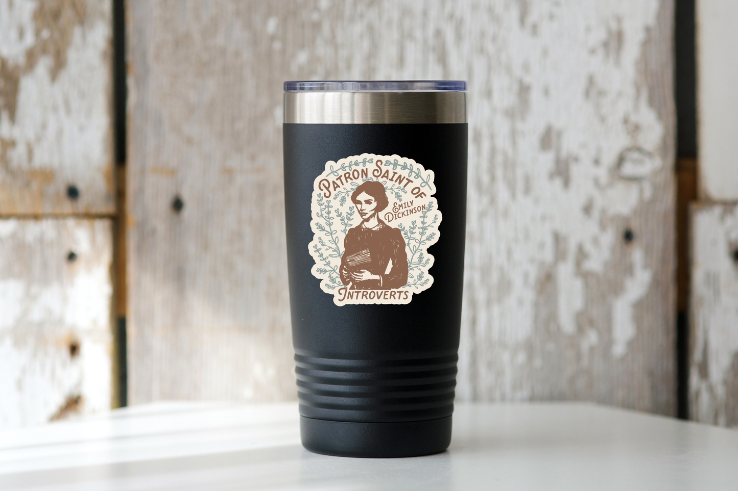 Emily Dickinson Patron Saint of Introverts - library, books