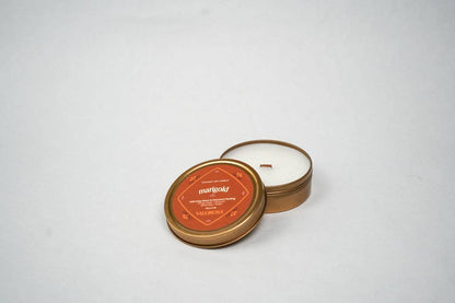 Marigold Candle Tin | Dia De Los Muertos Candle