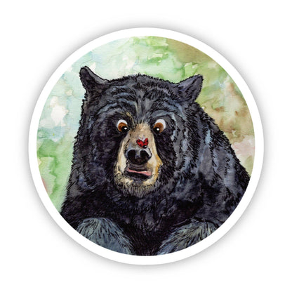 Bear & Ladybug Sticker – 3x3 Inch Waterproof Vinyl Decal