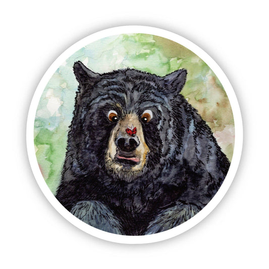 Bear & Ladybug Sticker – 3x3 Inch Waterproof Vinyl Decal