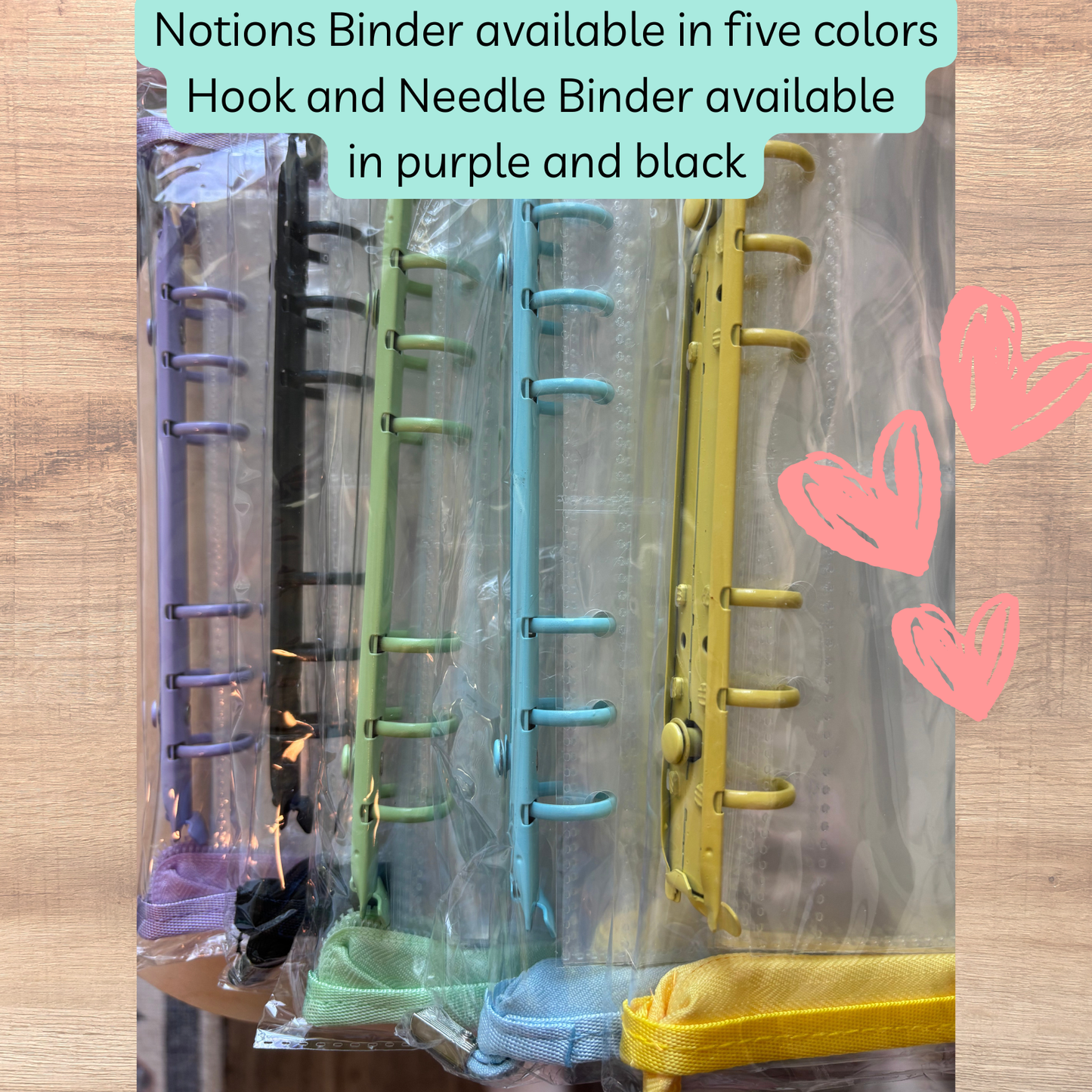 The Notions Binder - Deluxe Knitting and Crochet Organizer: Black