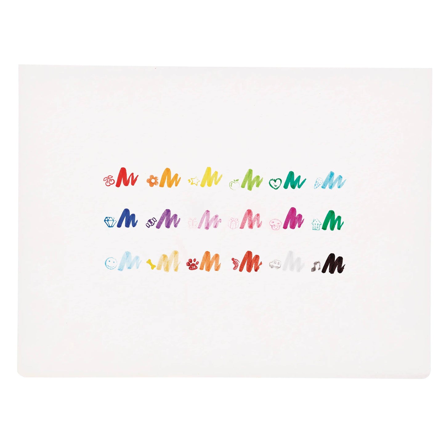 Stampables: Double-Ended Brush & Stamp Markers (Set of 18)