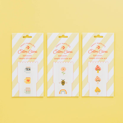 Toadstool Cross Stitch Bookmark Kit
