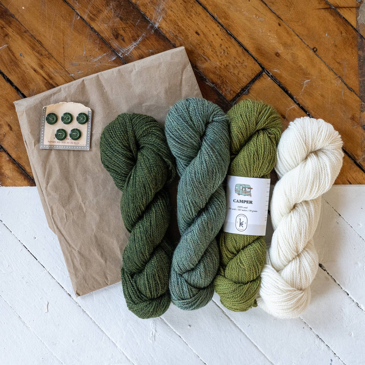 Camper: Fingering weight 100% wool yarn: Orchid Heather