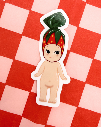 Vinyl Sticker - Strawberry Candy Trinket Angel Baby