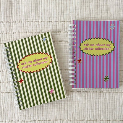 Pocket Sticker Book: Pink/Blue