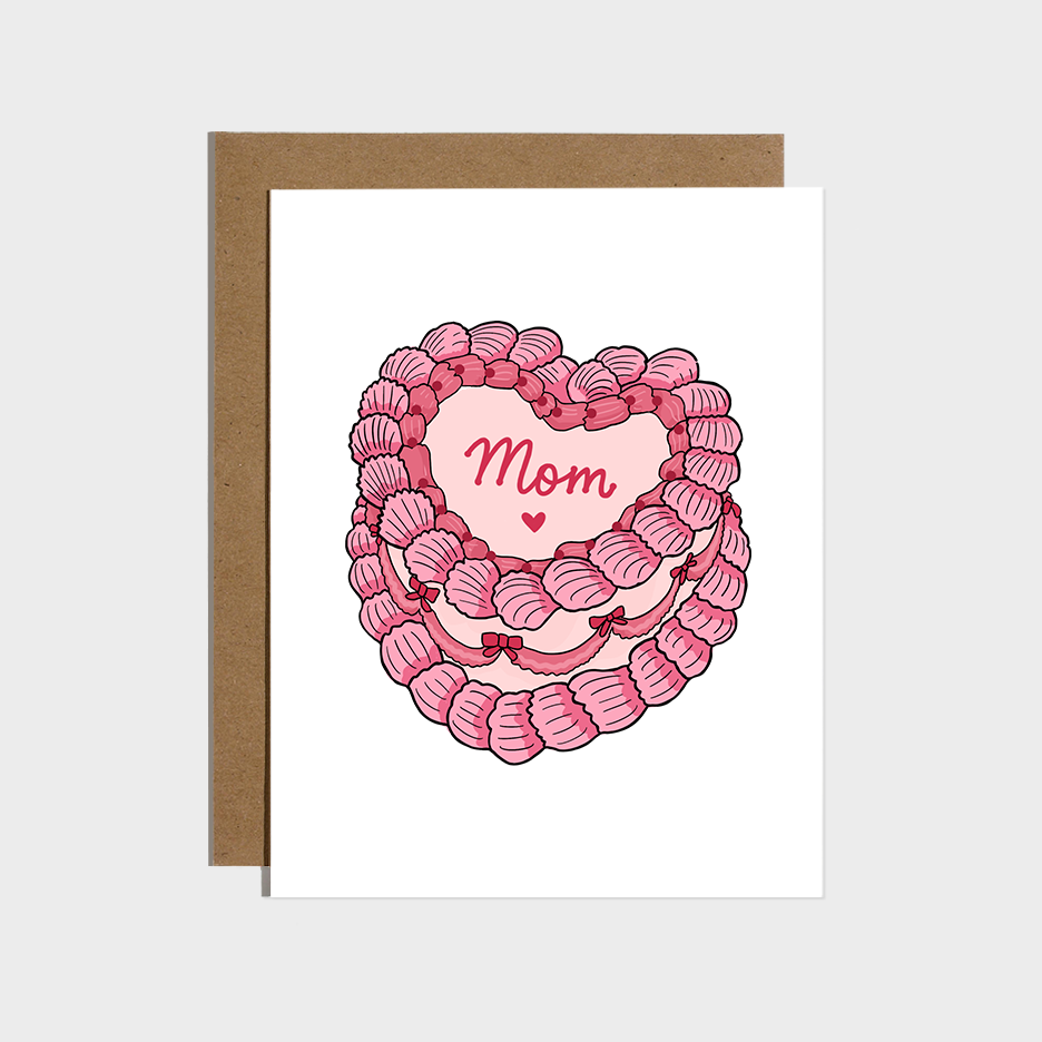 Mom Vintage Cake Card