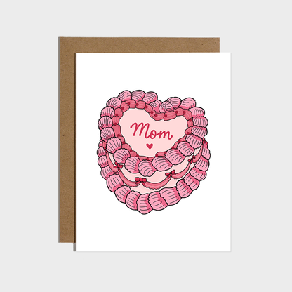 Mom Vintage Cake Card