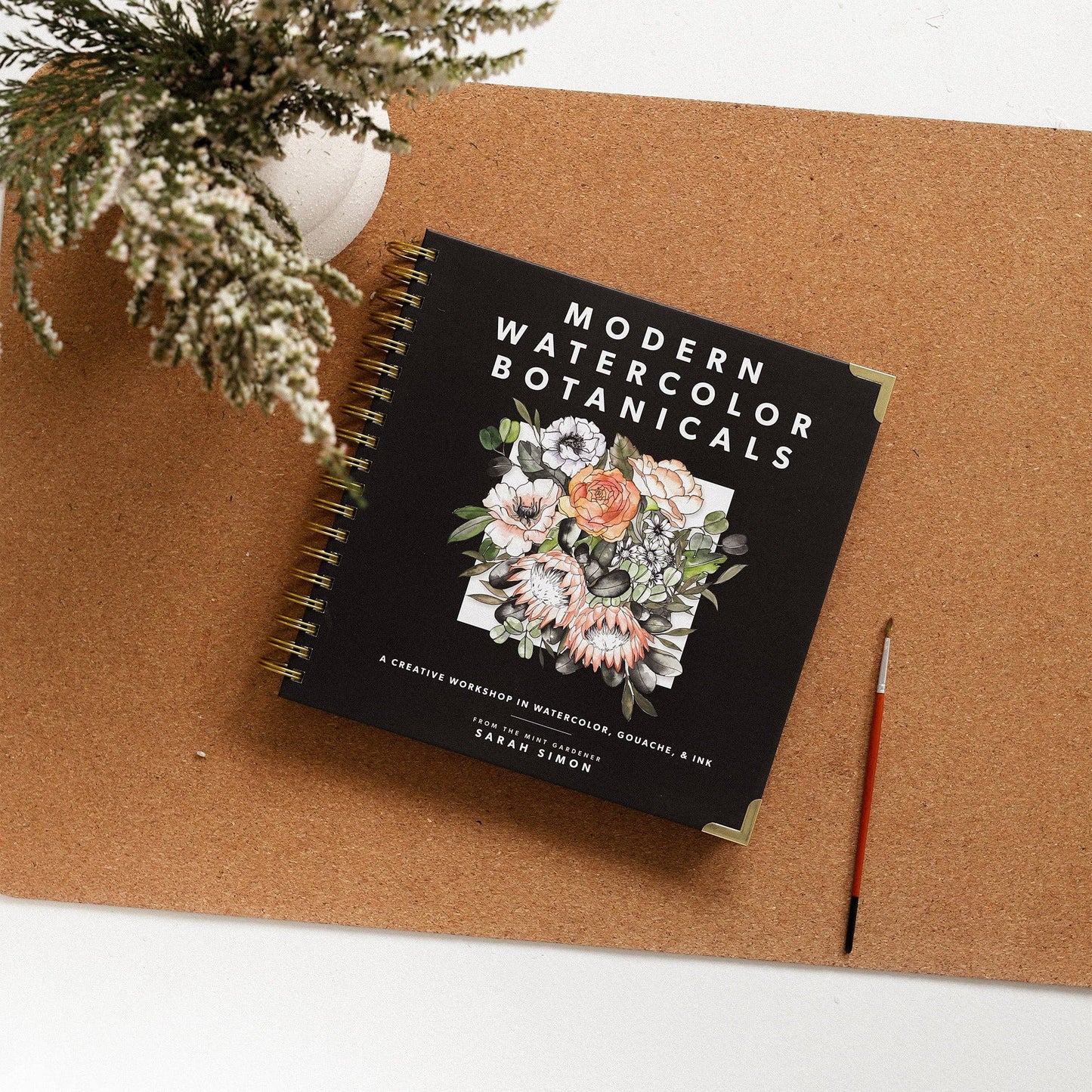 How-to Watercolor Book: Modern Watercolor Botanical (Spiral)