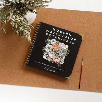 How-to Watercolor Book: Modern Watercolor Botanical (Spiral)