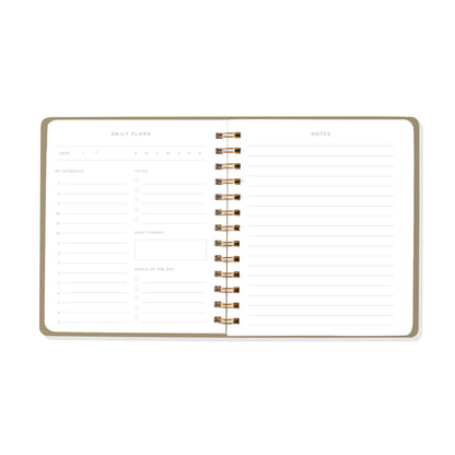 SE STANDARD BLACK DAILY NON-DATED PLANNER
