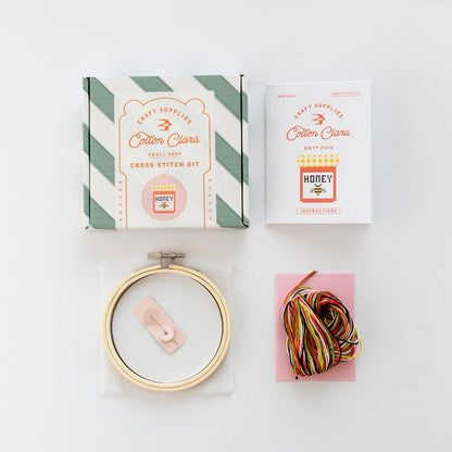 Honey Jar Cross Stitch Kit