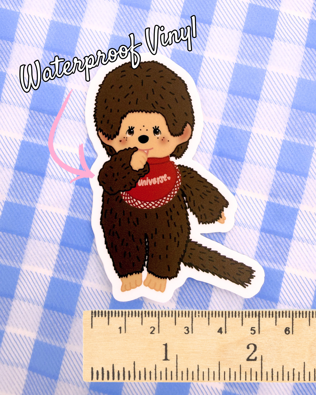 Vinyl Sticker - Nostalgic Monkey Toy