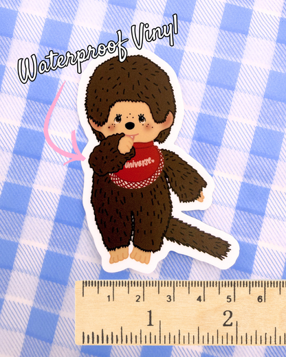 Vinyl Sticker - Nostalgic Monkey Toy