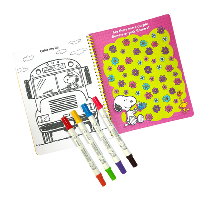 OOLY x Peanuts: Activity Travel Kit & 4 Double-Ended Markers