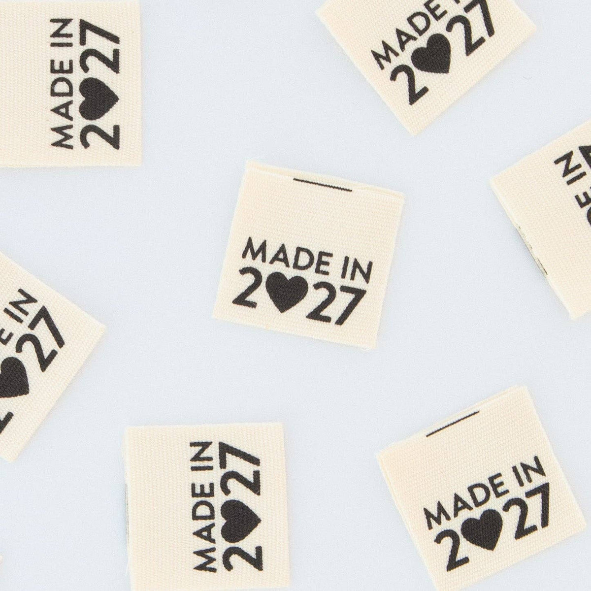 Organic Cotton Sew In Labels - Made in 2027