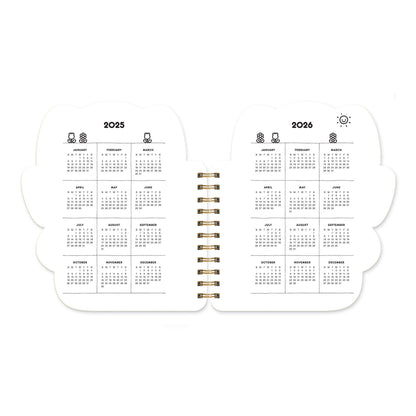 2026 Hello Kitty Playful Pink Die-Cut Weekly Planner