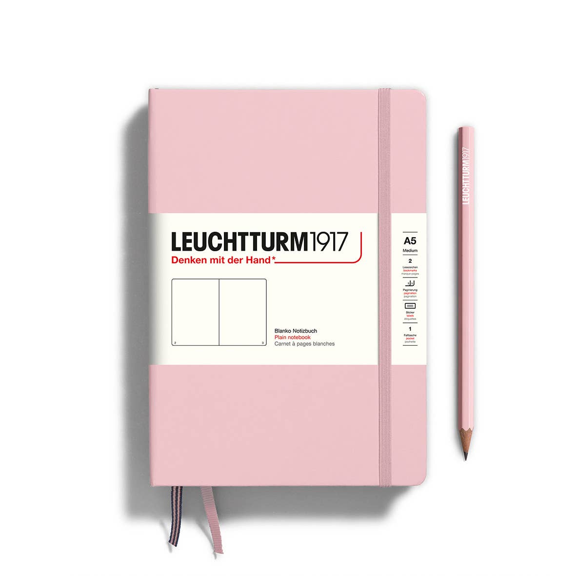 Notebooks - Medium (A5): Powder / Hardcover / Dotted